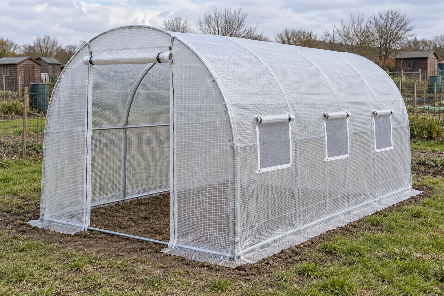 Erntebogen Basic 2 × 3 Foliengewächshaus – Gesamtansicht