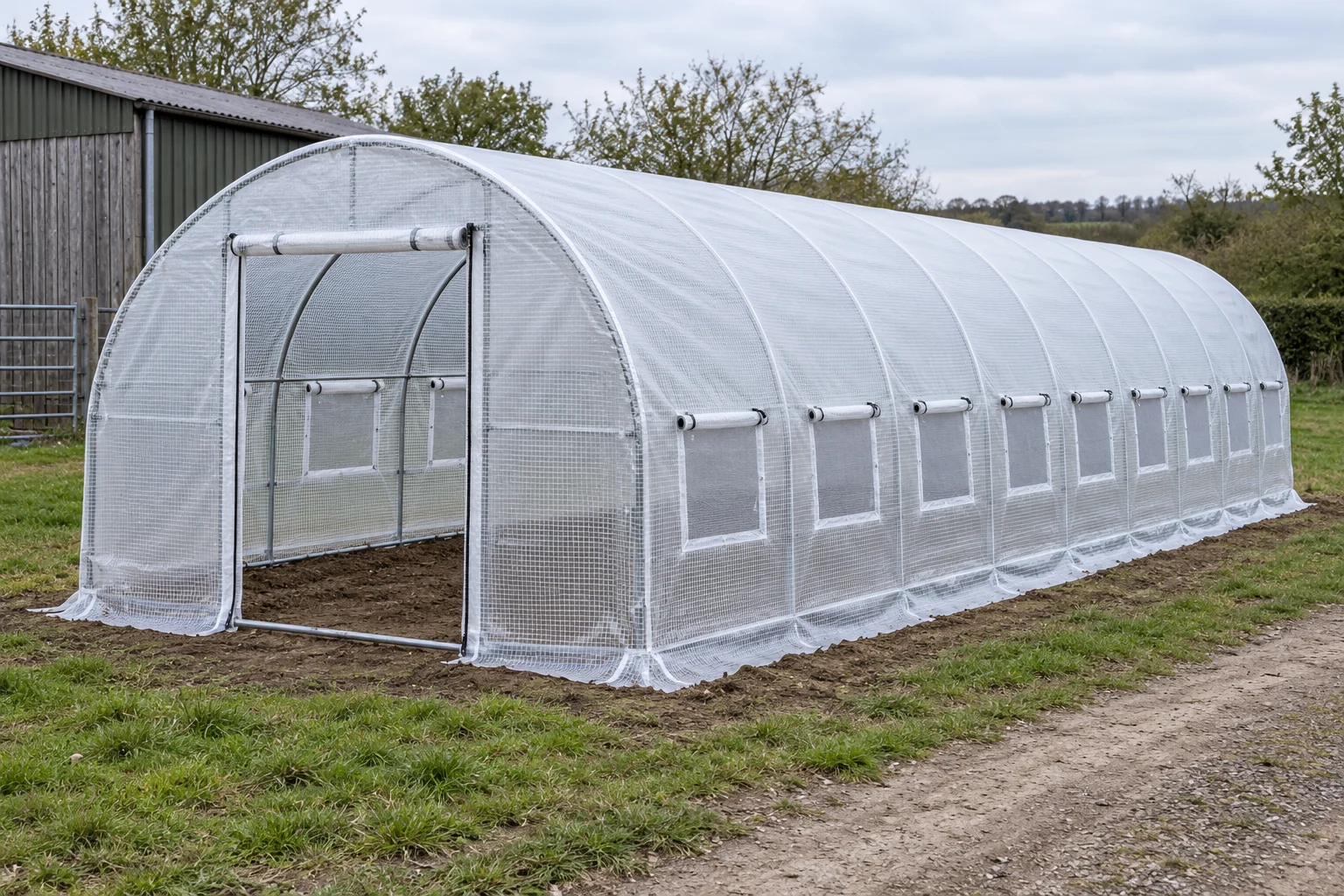 Erntebogen Basic 4 × 8 Foliengewächshaus