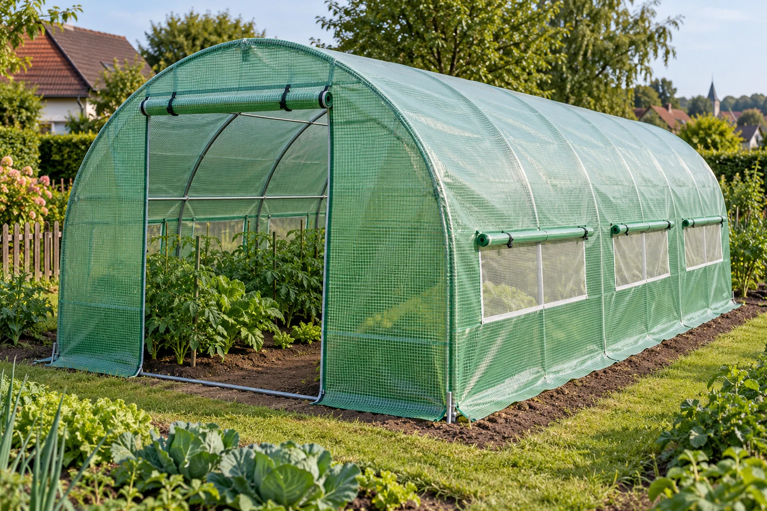 Folientunnel im Garten